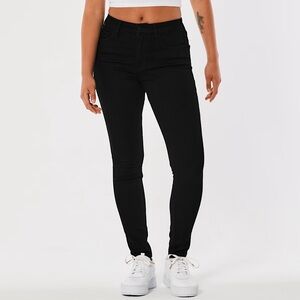 Hollister High-Rise Skinny Jeans Black